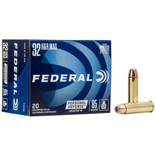 FEDERAL AMMO Personal Defense 32 H&R Mag 85gr Jacketed Hollow Point Ammunition | 20 Rounds for sale at KYGUNCO.