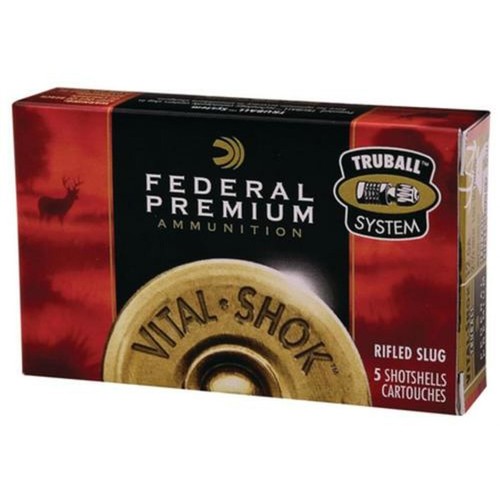 FEDERAL AMMO Vital-Shok 12 Gauge 2-3/4" 1oz Truball HP Slug | 5 Rounds for sale at KYGUNCO.