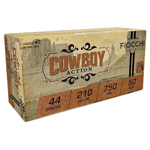 FIOCCHI Cowboy Action 44 S&W Special 210gr Lead Flat Point Ammunition | 50 Rounds for sale at KYGUNCO.