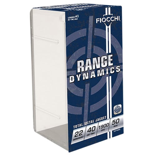 FIOCCHI Field Dynamics Performance 22 WMR 40 gr Full Metal Jacket Ammunition | 50 Rounds for sale at KYGUNCO.