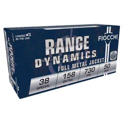 FIOCCHI Range Dynamics 38 Special 158gr FMJ Ammunition | 50 Rounds for sale at KYGUNCO.