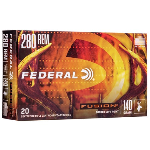FUSION AMMO 280 Rem 140Gr Bonded Soft Point 20rd for sale at KYGUNCO.