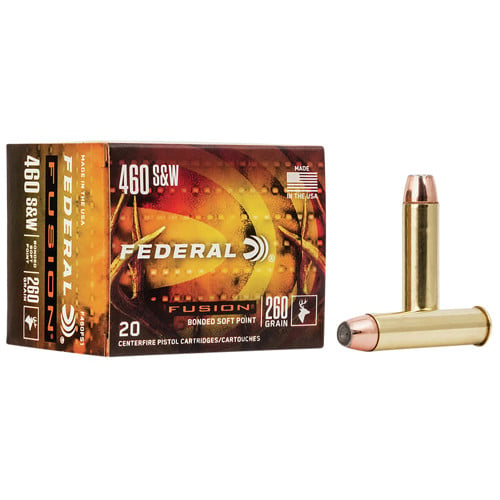 FUSION AMMO 460 SW 260Gr Bonded Soft Point 20rd for sale at KYGUNCO.
