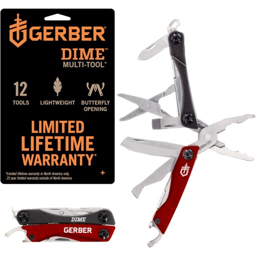 GERBER KNIVES Dime Micro Tool, Red for sale at KYGUNCO.
