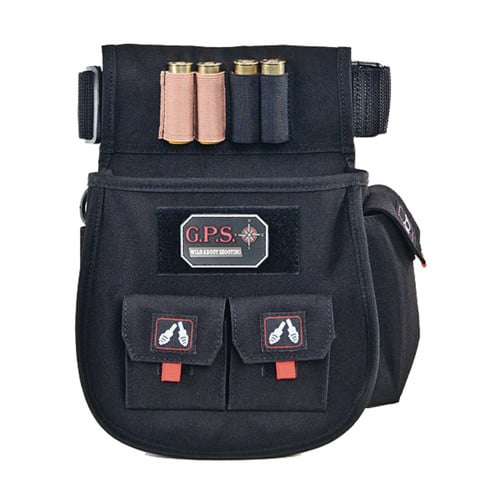 GPS Deluxe Shell Pouch w/Twin Pouches & Web Belt Black for sale at KYGUNCO.