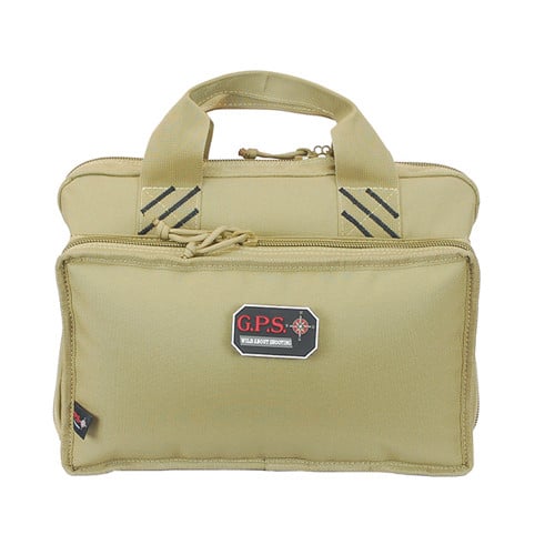 GPS Quad Pistol Range Bag - Tan for sale at KYGUNCO.