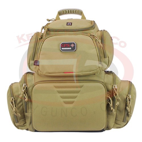 GPS Handgunner Backpack w/Cradle for 4 Handguns Tan for sale at KYGUNCO.