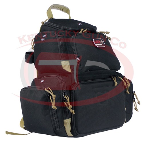 GPS Handgunner Backpack w/Cradle for 4 Handgun Blk/Tan for sale at KYGUNCO.