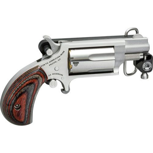 NAA 22WMR 1.1" 5rd Mini Revolver w/ Skeleton Belt Buckle - Stainless for sale at KYGUNCO.