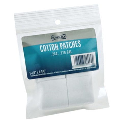 GUNSLICK 38-45/410/20GA Cotton Gun Cleaning Patches 50Ct for sale at KYGUNCO.