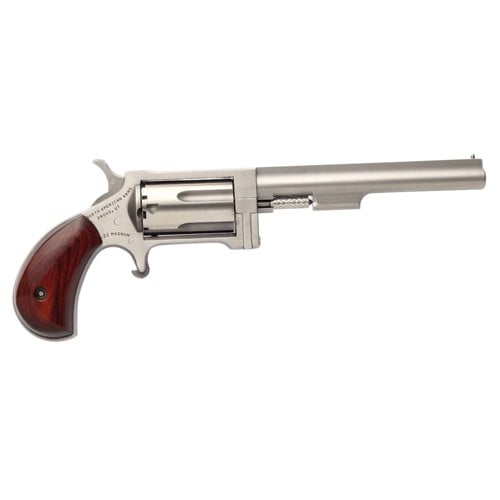 NAA Sidewinder 4" 22 Mag 5rd Single Action Revolver - Rosewood Bird's Head for sale at KYGUNCO.