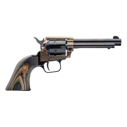 HERITAGE MANUFACTURING Rough Rider 22 LR/ 22 WMR 4.8" 6rd Revolver - Blued / Camo Laminate for sale at KYGUNCO.