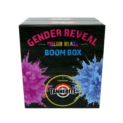 TANNERITE Gender Reveal Boom Box with Color Blaze for sale at KYGUNCO.