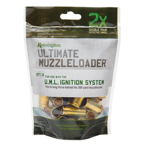 REMINGTON 50 Cal Brass Ultimate MuzzleLoadr Prime Brass 24pk for sale at KYGUNCO.