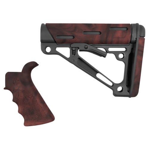 HOGUE AR-15/M-16 Kit Fits Mil-Spec Buffer Tube Red Lava for sale at KYGUNCO.