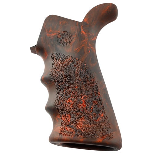 HOGUE AR-15/M-16 Grip Beavertail Finger Grooves Red Lava for sale at KYGUNCO.