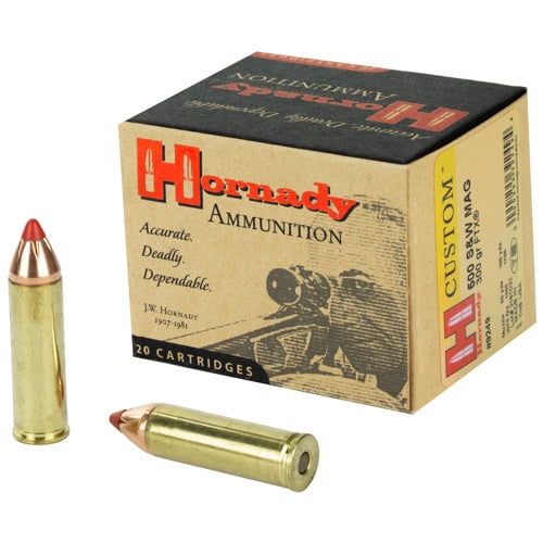 HORNADY Custom 500 S&W Magnum 300Gr FTX Brass Ammunition | 20 Rounds for sale at KYGUNCO.