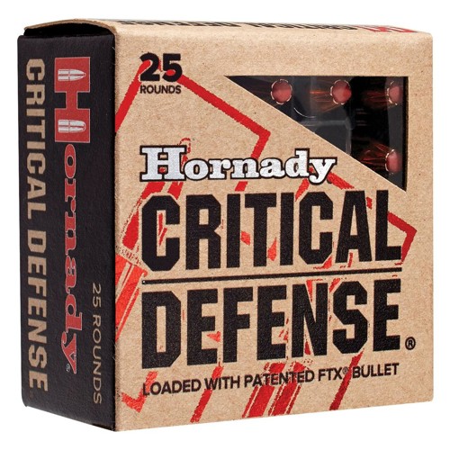 HORNADY CRITICAL DEFENSE 38 Special 110Gr FTX Ammunition | 25 Rounds for sale at KYGUNCO.