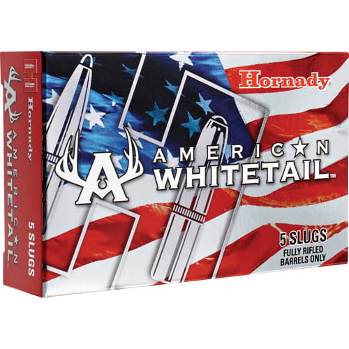 HORNADY American Whitetail 12 Gauge 2.75" 1oz HP Slug Shotgun Ammunition | 5 Rounds for sale at KYGUNCO.