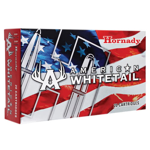 HORNADY American Whitetail 25-06 Rem 117 gr InterLock Boat Tail Soft Point Ammunition | 20 Rounds for sale at KYGUNCO.