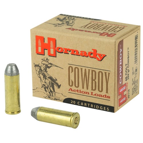 HORNADY Cowboy Custom 45 LC 255Gr Brass Ammunition | 20 Rounds for sale at KYGUNCO.
