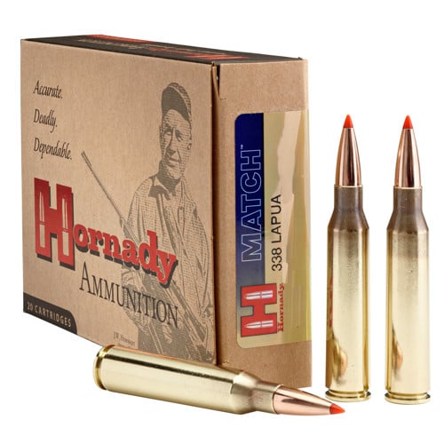 HORNADY 338 Lapua 250Gr BTHP 20rd Match Ammo for sale at KYGUNCO.
