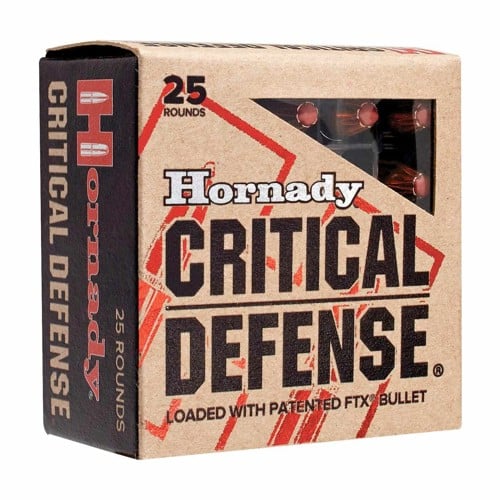 HORNADY FTX Critical Defense 357 Mag 125Gr Brass Ammunition | 25 Rounds for sale at KYGUNCO.