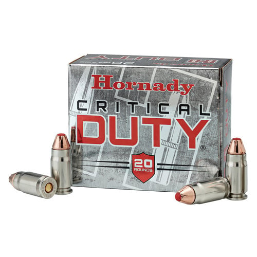 HORNADY Critical Duty 9mm 135Gr Flex Lock Ammunition | 25 Rounds for sale at KYGUNCO.