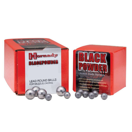 HORNADY 50 Cal .490 Lead Balls 100rd for sale at KYGUNCO.