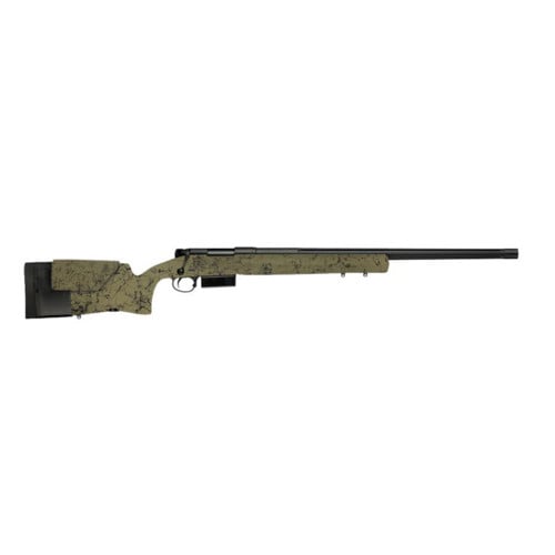 HS PRECISION 2000 HTR 338 Lapua 24" 4rd Bolt Rifle w/ Muzzle Brake - Olive / Black Splatter for sale at KYGUNCO.