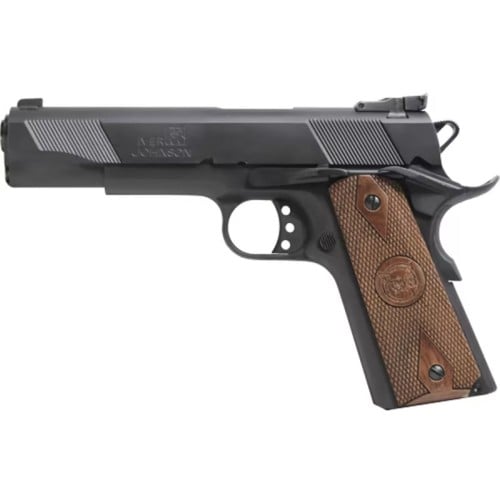 IVER JOHNSON 1911-A1 9mm 5" 8rd Pistol - Black / Wood Grips for sale at KYGUNCO.
