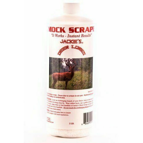 JACKIE'S DEER LURES Mock Scrape Powder 2 lb. bottle for sale at KYGUNCO.