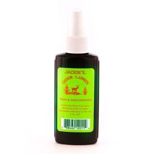 JACKIE'S DEER LURES Triple Discharges 2oz w Sprayer for sale at KYGUNCO.