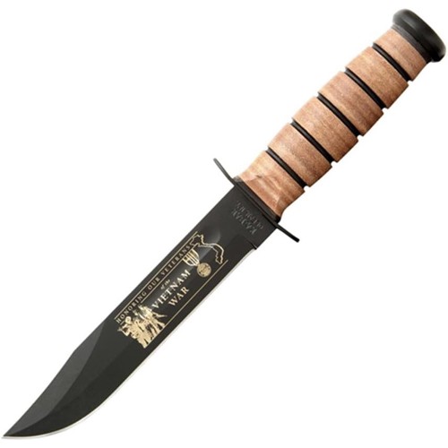 KA-BAR Vietnam Army - Engraved Brown Leather Sheath for sale at KYGUNCO.