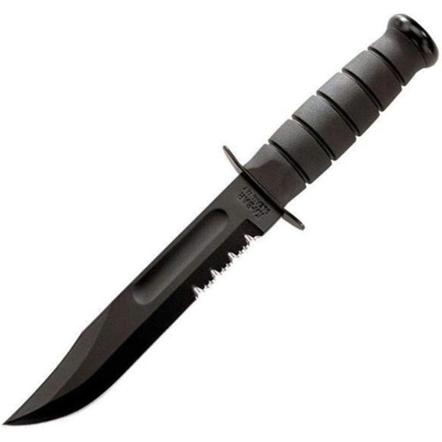 KA-BAR Fighting/Utility Knife-Black Serr Edge for sale at KYGUNCO.