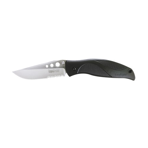 KERSHAW KNIVES Whirlwind Drop Point 3.25" Stonewash Serrated for sale at KYGUNCO.