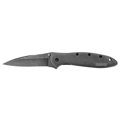 KERSHAW KNIVES Leek Modified Drop Point 3" BlackWash for sale at KYGUNCO.