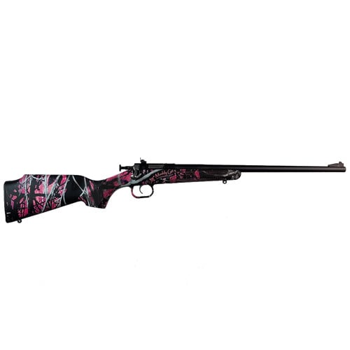 KEYSTONE Crickett 22 LR 16.1" Bolt Rifle - Black / Muddy Girl Camo for sale at KYGUNCO.