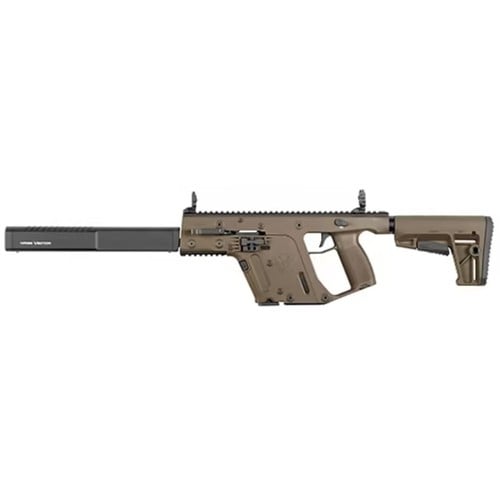 KRISS USA Vector CRB 45 ACP 16.5" 10rd Semi-Auto Rifle - CA Compliant - FDE / Black for sale at KYGUNCO.