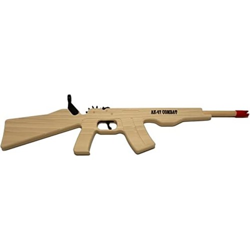 MAGNUM ENTERPRISES AK-47 Combat 12 Shot Rubber Band Rifle - Blue Ammo for sale at KYGUNCO.
