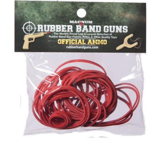 MAGNUM ENTERPRISES Medium Pistol Ammo Size 32 / Red for Rubber Band Guns for sale at KYGUNCO.