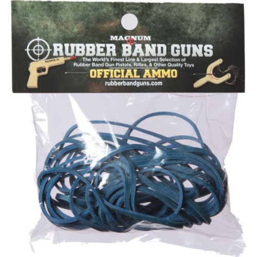 MAGNUM ENTERPRISES Rubber Band Gun Long Rifle Ammunition Size 125 / Blue - 1oz for sale at KYGUNCO.