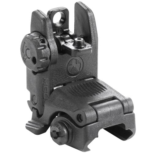 MAGPUL MBUS Flip-Up Rear Sight AR15/M4 Black for sale at KYGUNCO.