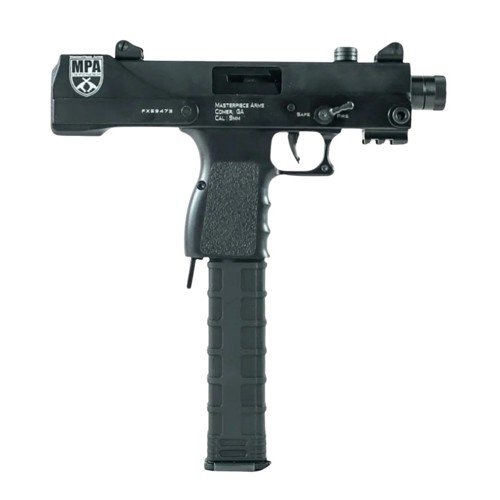 MASTERPIECE ARMS MPA Defender 9mm 4.5" 30rd Pistol w/ Threaded Barrel - Black for sale at KYGUNCO.