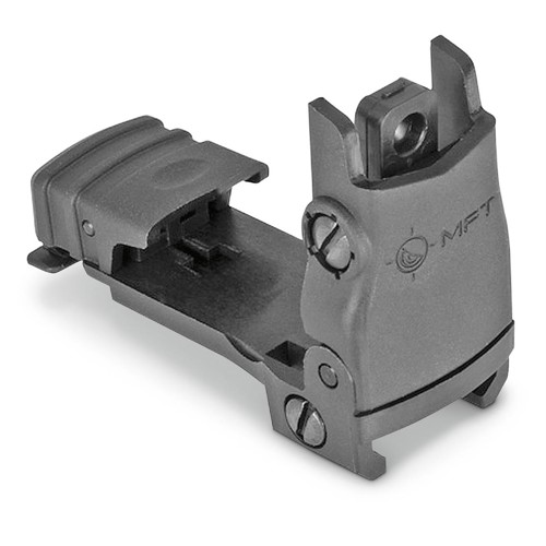 MISSION FIRST TACTICAL Front Back Up Poly Sight Flip Up/Std Elv Adj Black for sale at KYGUNCO.
