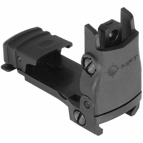 MISSION FIRST TACTICAL Rear Back Up Polymer Sight Flip Up Windage Adj Blk for sale at KYGUNCO.