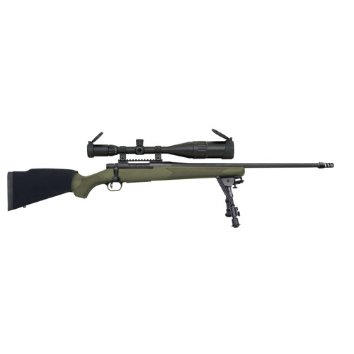 MOSSBERG Patriot Night Train 308 Win 22" 5rd Bolt Rifle w/ Threaded Barrel & 6-24x50 Scope -OD Green for sale at KYGUNCO.