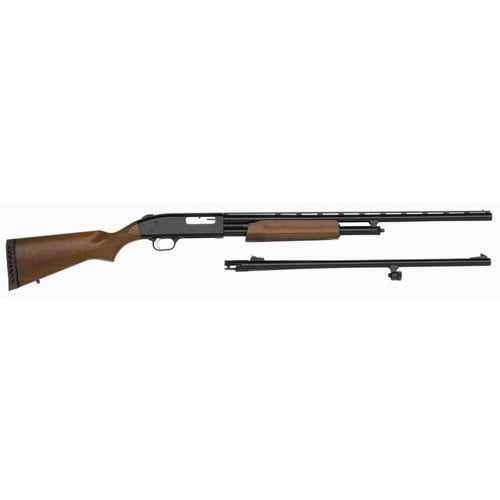 MOSSBERG 500 Field/Deer Combo 20 Gauge 24/26" 6rd Pump Shotgun - Blued | Wood for sale at KYGUNCO.