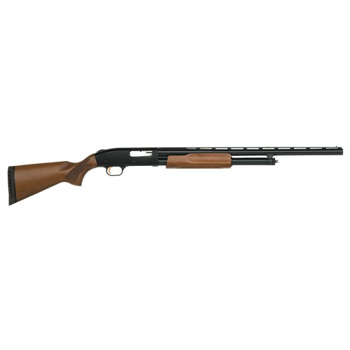 MOSSBERG 500 Compact Bantam 12 Gauge 3" 24" 6rd Pump Shotgun - Black / Wood for sale at KYGUNCO.