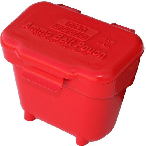 MTM Ammo Belt Pouch for 22LR to 9mm Red for sale at KYGUNCO.